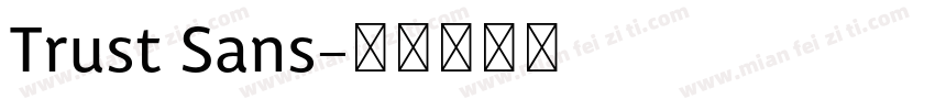 Trust Sans字体转换